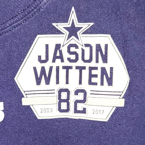 COMMEMERATIVE Gold Jason Witten, Men's Dallas Cowboy Tee - Picture 2 of 5